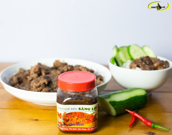 Mắm ruốc ăn liền hộp vuông 200gr