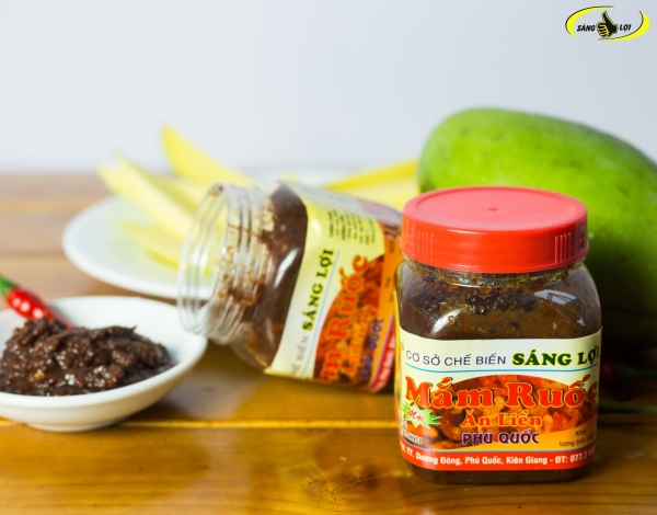 Mắm ruốc ăn liền hộp vuông 200gr