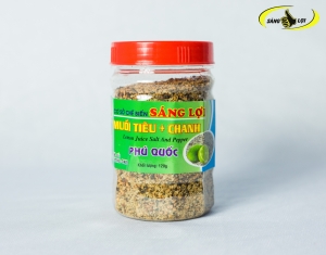 Muối tiêu + chanh hộp 120gr