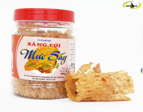 Mực sấy tẩm gia vị hộp 200gr