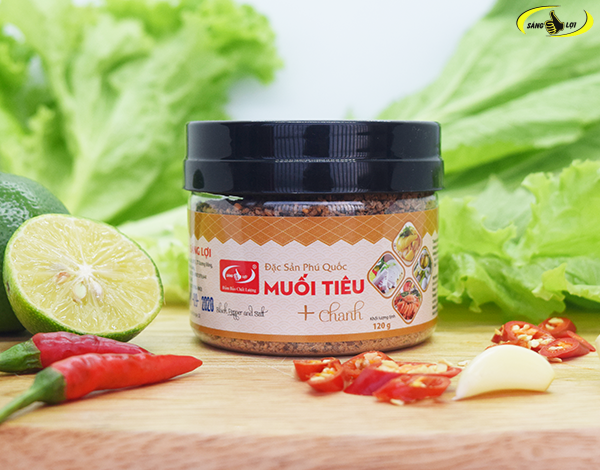 Muối tiêu + chanh Sáng Lợi hộp 120gr