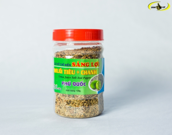 Muối tiêu + chanh hộp 120gr